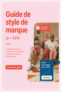 Un aperçu du guide de style de marque Monzo, présentant des éléments visuels clés.