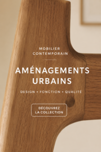 Logo moderne illustrant le branding d'une entreprise de mobilier urbain.