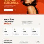 Modèle créatif de site web pour une agence