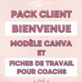 Template Canva pour un package d'accueil de coaching personnalisé