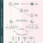 Illustration d'un processus de design de marque collaboratif avec un client.