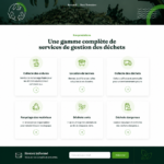 Image illustrant des services de gestion des déchets en milieu urbain.