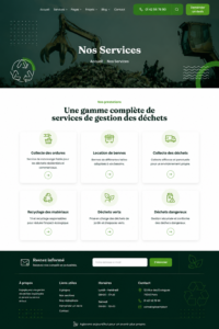 Image illustrant des services de gestion des déchets en milieu urbain.