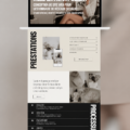 Un exemple de site web moderne pour un gestionnaire de réseaux sociaux, avec un design captivant.
