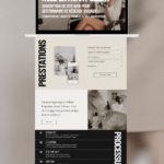 Un exemple de site web moderne pour un gestionnaire de réseaux sociaux, avec un design captivant.