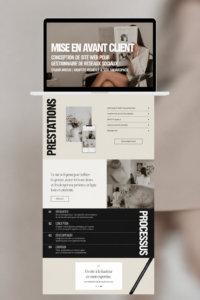 Un exemple de site web moderne pour un gestionnaire de réseaux sociaux, avec un design captivant.