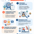Graphique illustrant une stratégie d'employer branding en 5 étapes clés