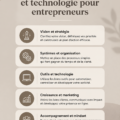 Femme entrepreneur utilisant des technologies modernes pour optimiser son activité