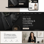 Template pour site web de consultant et coach, moderne et attractif.