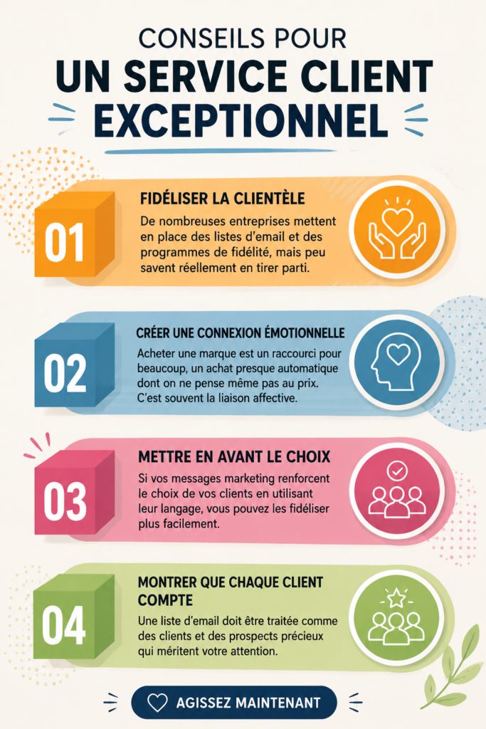 Femme entrepreneur offrant un service client de qualité avec un sourire chaleureux.