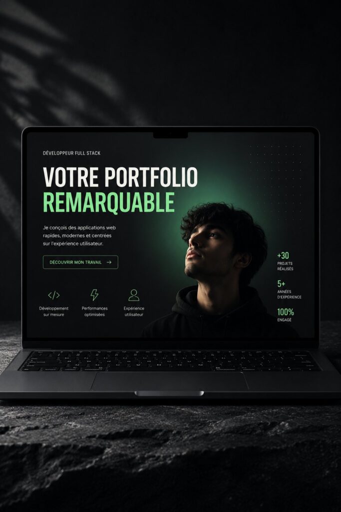 Un exemple de portfolio numérique attrayant pour entrepreneurs