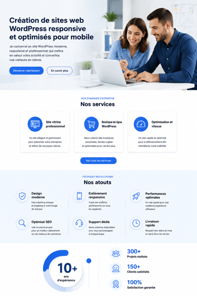 Femme utilisant un ordinateur portable pour créer un site web responsive