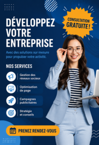 Femme entrepreneur discutant avec un consultant lors d'une séance de coaching pour développer son activité.