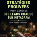 Une femme entrepreneur utilisant son smartphone pour gérer son compte Instagram et générer des leads.