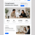 Inspiration pour le design d'un site de consultant professionnel.