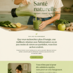Modèle de site web inspirant pour professionnels du bien-être.