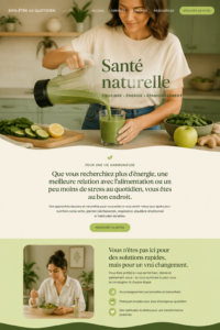 Modèle de site web inspirant pour professionnels du bien-être.