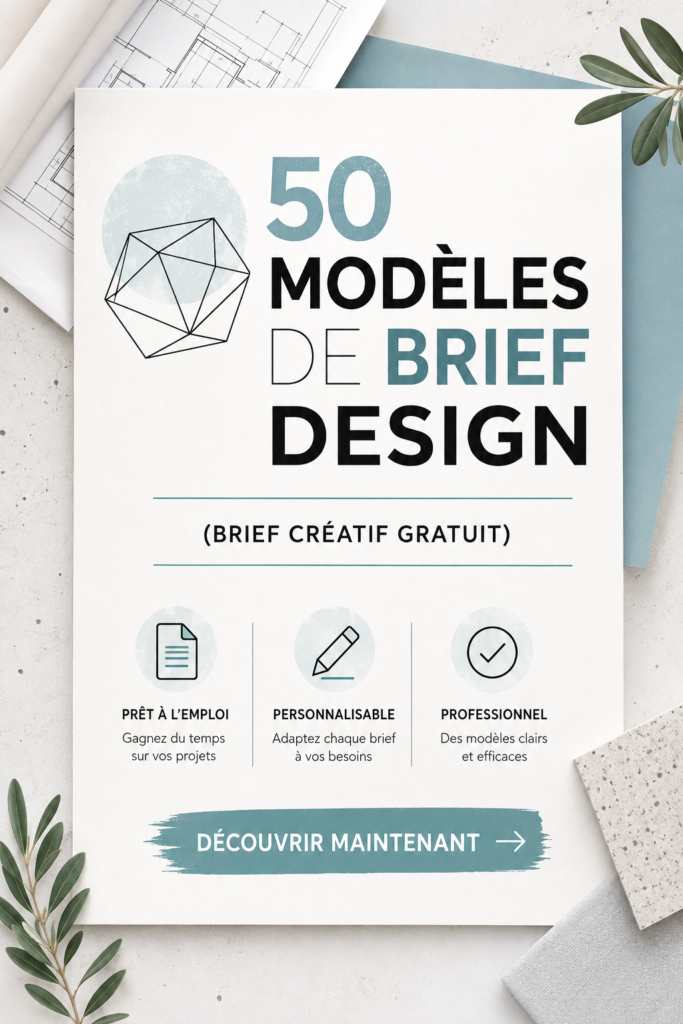 Femme entrepreneur consultant un modèle de brief créatif devant son ordinateur.