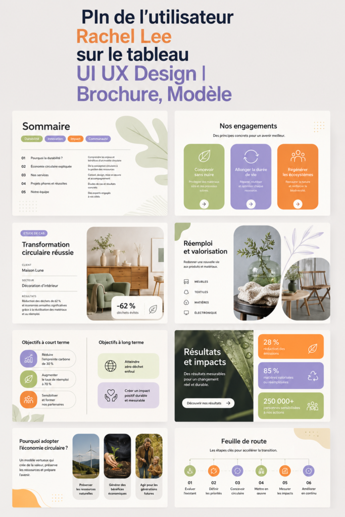 Modèle de brochure professionnelle pour entrepreneurs