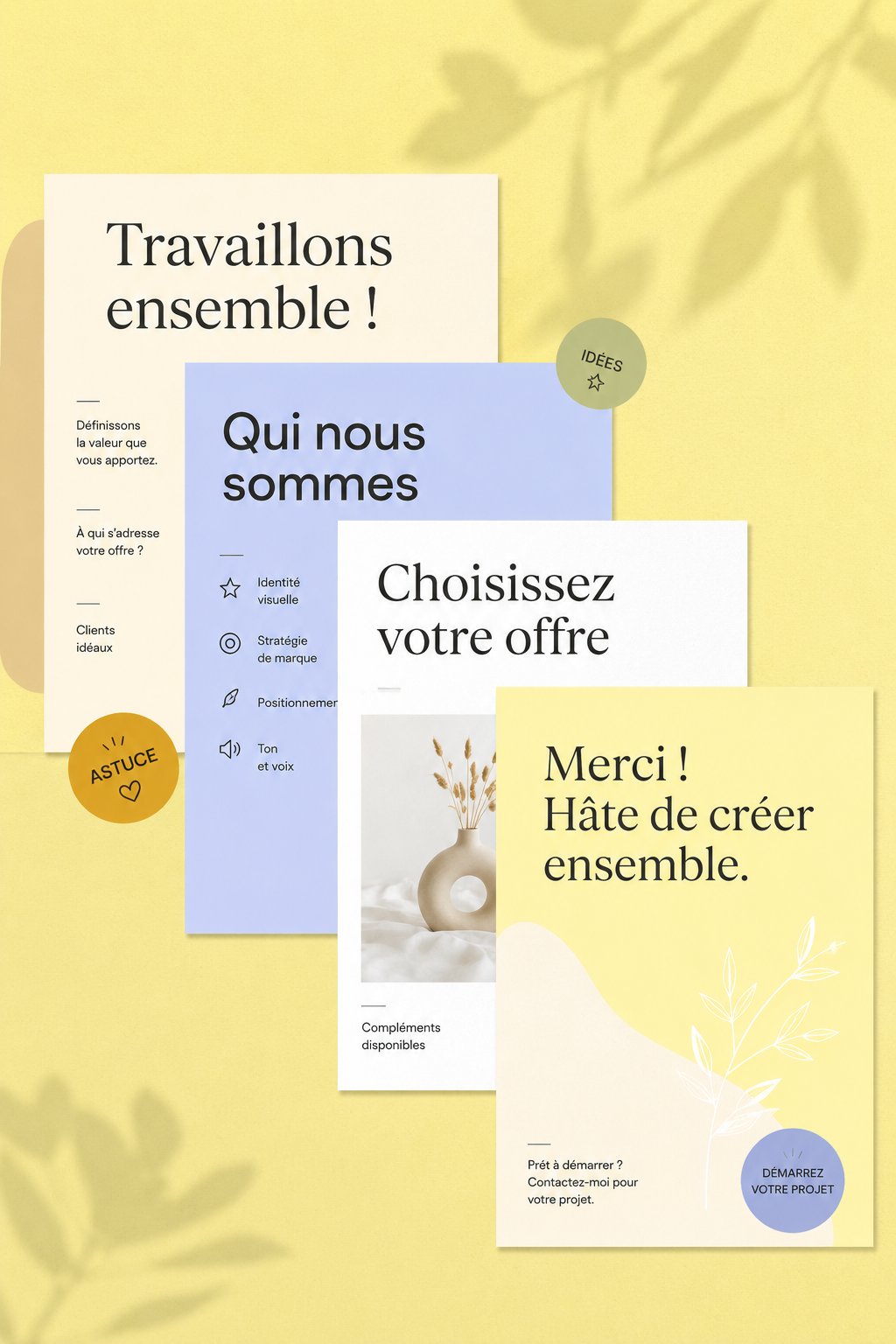 Modèles de travail pour freelances avec outils pratiques sur un bureau