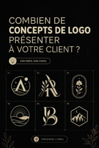 Une designer présente des concepts de logo à une cliente dans un cadre chaleureux et professionnel.