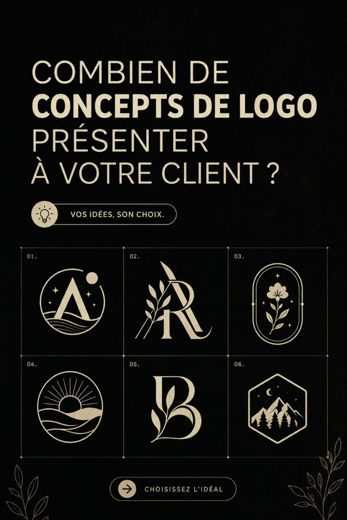 Une designer présente des concepts de logo à une cliente dans un cadre chaleureux et professionnel.