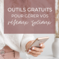 Tablette montrant des outils gratuits de gestion des réseaux sociaux pour entrepreneuses.