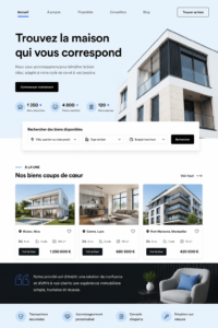 Création d'une page d'atterrissage immobilière réussie