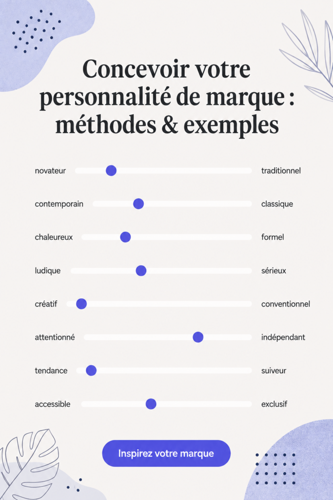 Femme entrepreneur définissant la personnalité de sa marque à l'aide d'un brainstorming. Développez votre marque avec authenticité.