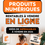 Femme entrepreneur qui travaille sur son ordinateur pour vendre des produits numériques en 2024.