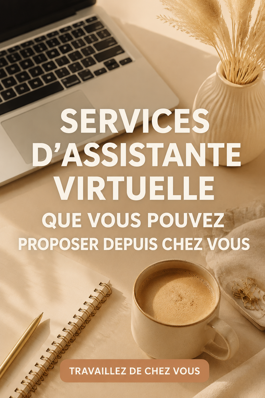 Femme souriante travaillant sur son ordinateur à domicile en tant qu'assistante virtuelle.