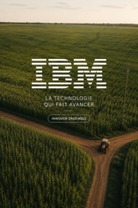 Une agricultrice utilise des outils numériques d'IBM pour gérer sa ferme.