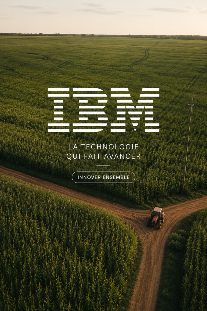 Une agricultrice utilise des outils numériques d'IBM pour gérer sa ferme.