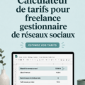 Femme freelance travaillant sur sa tarification de community management