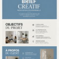 Template Canva gratuit pour un brief créatif illustré