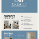 Template Canva gratuit pour un brief créatif illustré