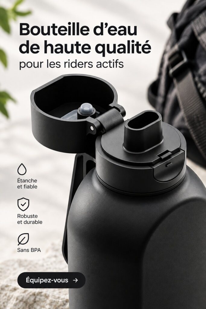 Bouteille d'eau haut de gamme pour sportives actives