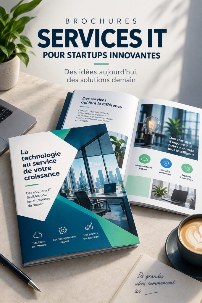 Une brochure professionnelle et design pour une entreprise technologique
