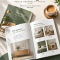 Un catalogue produit bien conçu, affichant des produits essayés par des femmes entrepreneures.