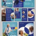 Une belle brochure conçue pour un ministère, mettant en avant des visuels accrocheurs et des informations claires.