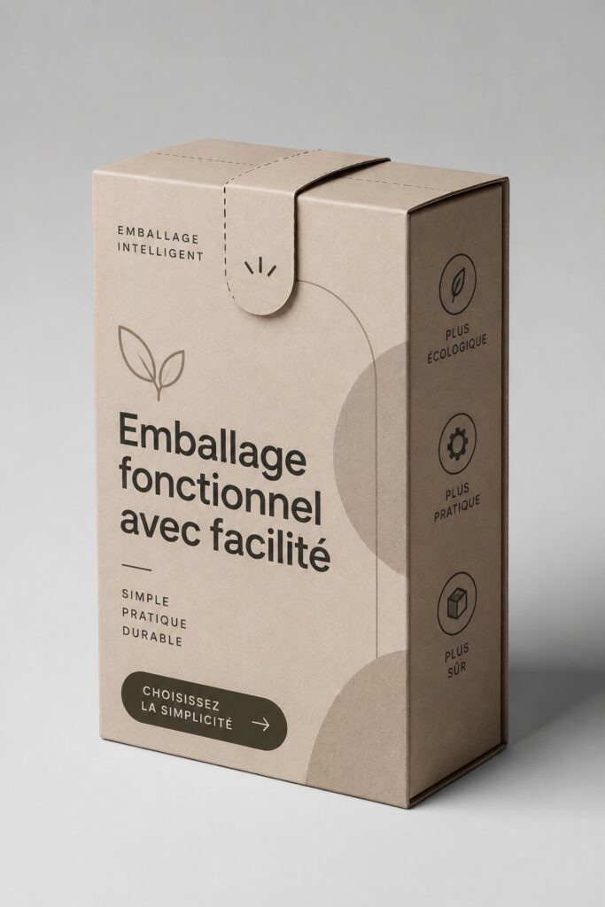 Un emballage fonctionnel et esthétique pour produits de consommation.
