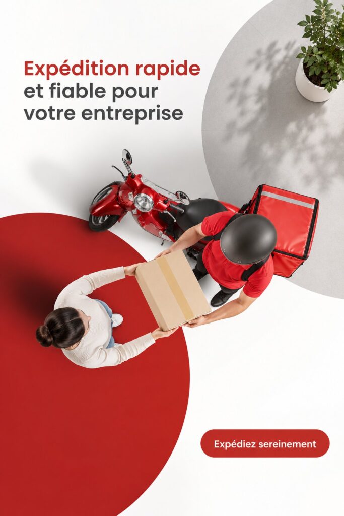Femme d'affaires examinant un document d'expédition dans son bureau.