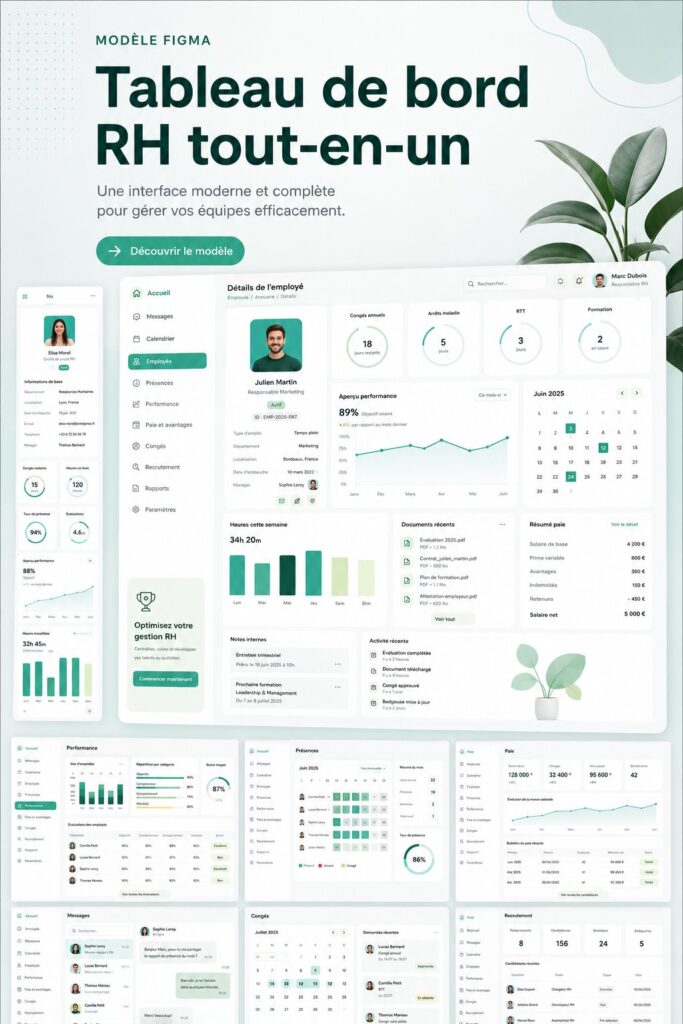Capture d'écran du tableau de bord intuitif de TeamHub pour la gestion d'équipe.