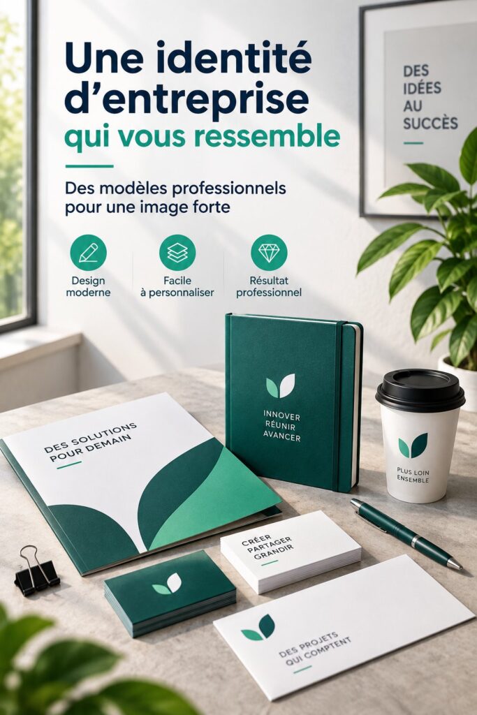 Une femme dynamique concevant l'identité visuelle de son entreprise avec des outils graphiques.