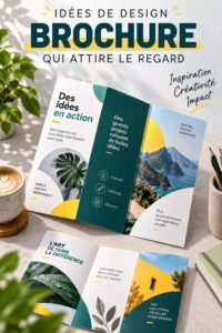 Un exemple de brochure graphique captivante avec des couleurs vives et une typographie moderne.