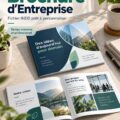 Un modèle de brochure d'entreprise élégant et moderne