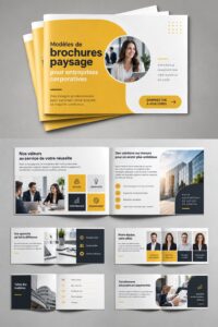 Modèles de brochures en paysage adaptés aux entreprises