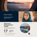 Capture d'écran du nouveau site web d'United Airlines, mettant en avant une interface moderne et conviviale.