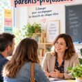 Une réunion parents-professeurs chaleureuse et constructive avec des échanges fructueux.