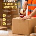 Femme entrepreneur examinant des échantillons d'emballage industriel pour ses produits.